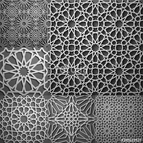 500x500 Islamic Pattern Seamless Arabic Geometric Pattern, East Ornament