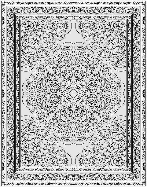 481x612 Persian Carpet Clipart
