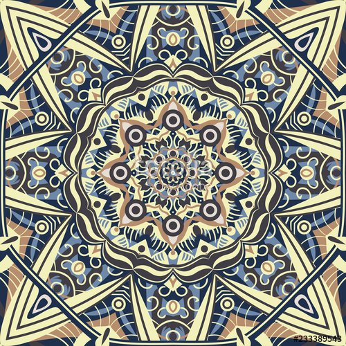 500x500 Islamic Ornament Vector Persian Motiff Round Pattern Elements