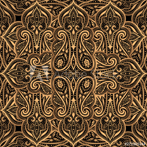 500x500 Luxury Pattern Vector Seamless Arabic Mandala Paisley Royal