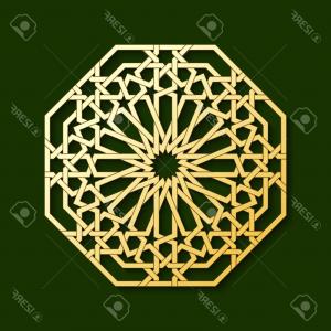 300x300 Photostock Vector Islamic Golden Geometric Pattern Vector Muslim