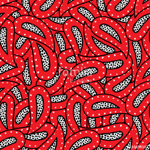 500x500 Seamless Pattern Of Beautiful Paisley Cucumbers African, Turkish
