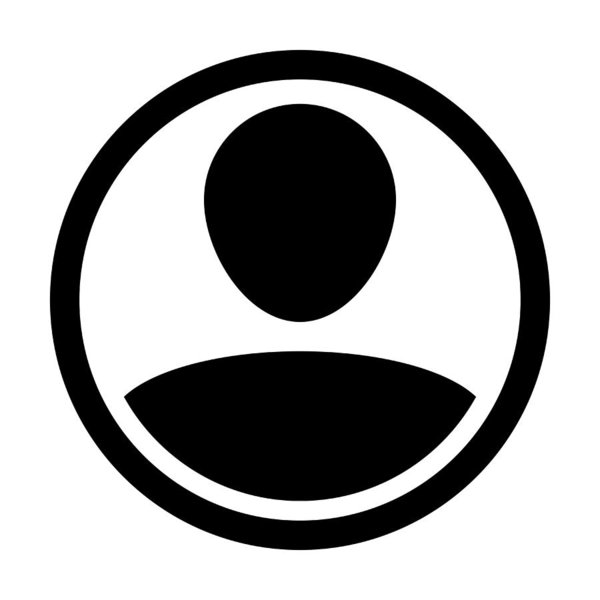 600x600 Man User Icon Vector Person Symbol Profile Stroke Circle Avatar