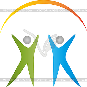 300x300 Two People And Sun, Couple, People, Logo