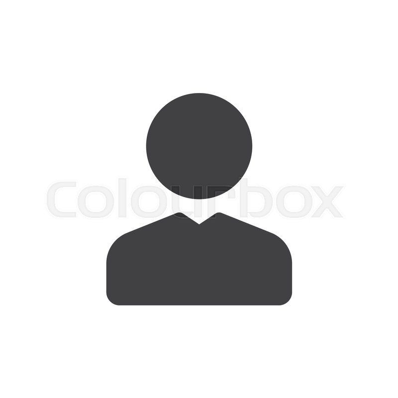 800x800 User Simple Icon Vector, Filled Flat Stock Vector Colourbox