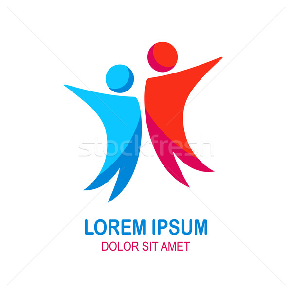 Vector Happy People Logo Vector Illustration Sergey Burtsev 600x600 Vector Happy People Logo Vector Illustration Sergey Burtsev