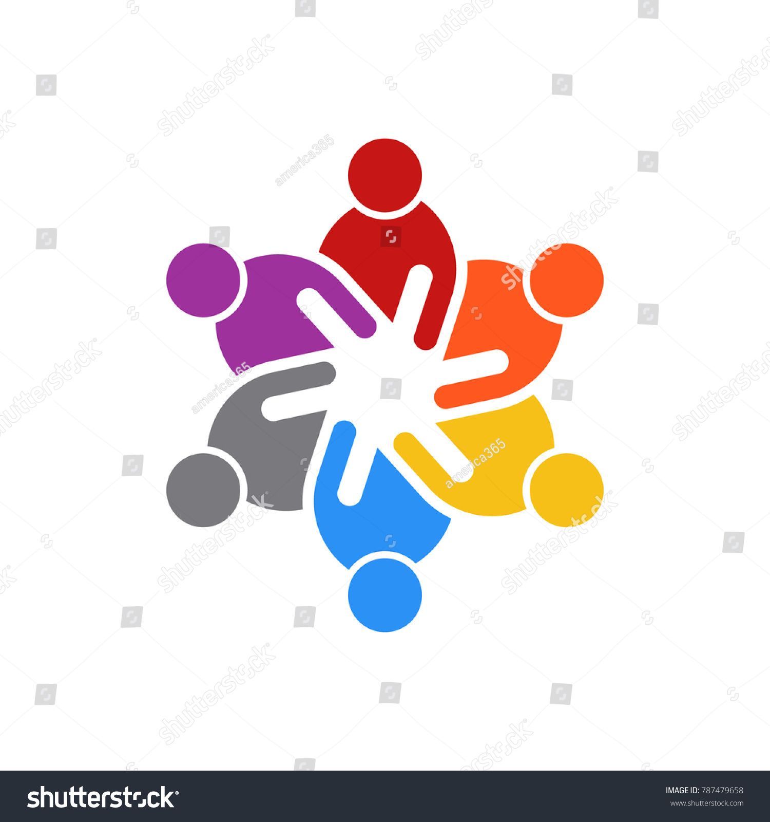 1500x1600 Business People Meeting Of Six People Logo Vector