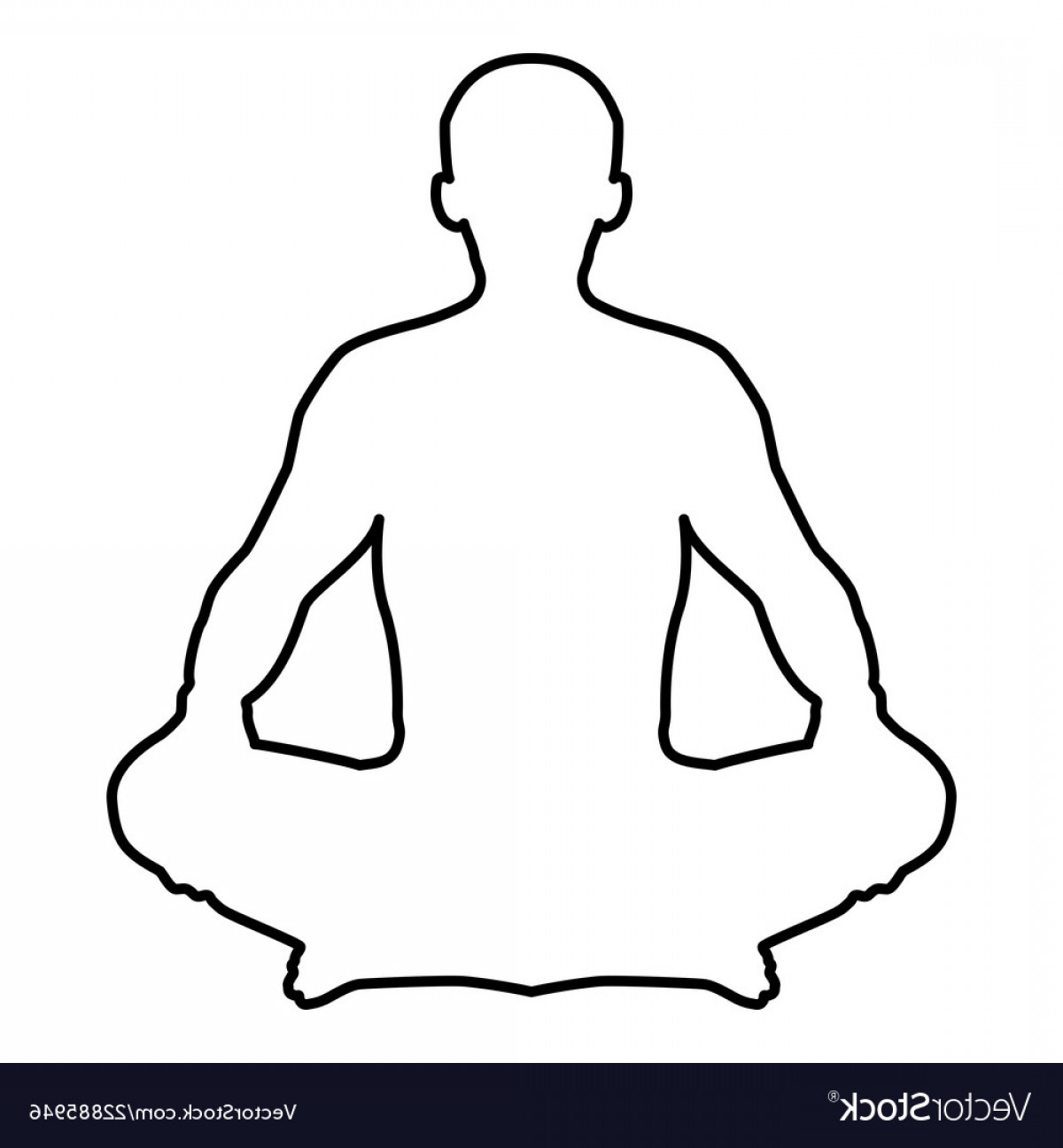 1200x1296 Meditation Outline Vector Hoodamath