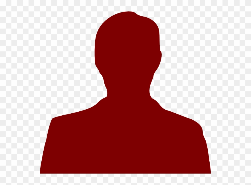 880x648 Person Outline Dark Red Clip Art At Vector Clip Art