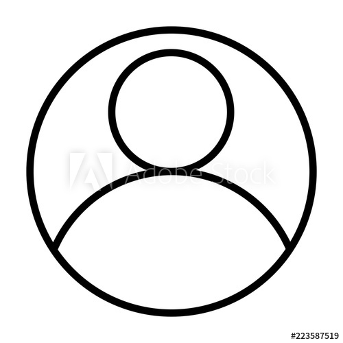 500x500 User Line Icon, Person Outline And Solid Vector Illustration