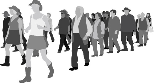 500x270 Free Vector People Silhouettes Free Vector Download