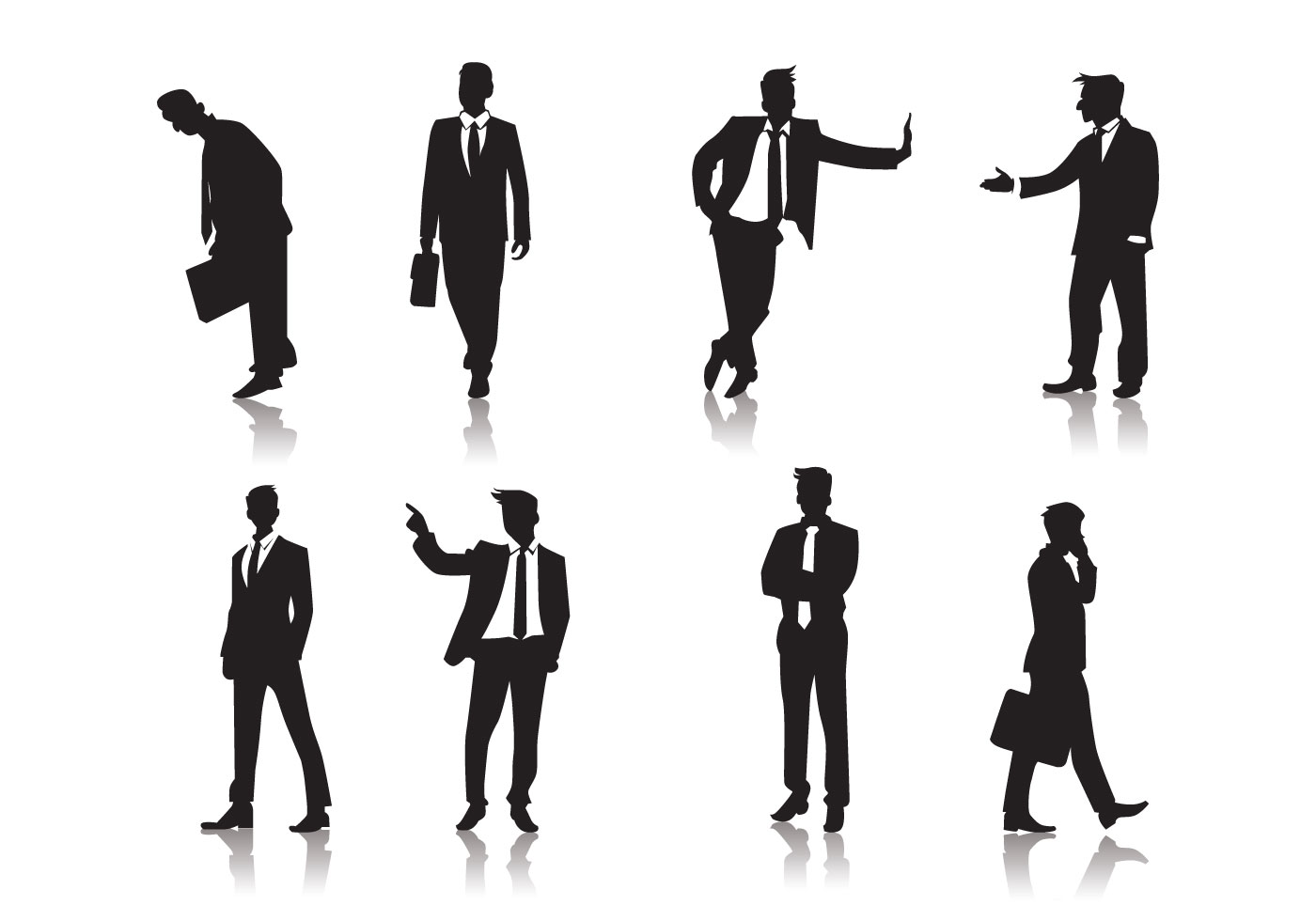 1400x980 Man Silhouette Standing Free Vector Art