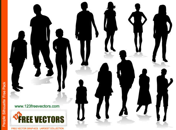 600x446 People Silhouette Graphics Images