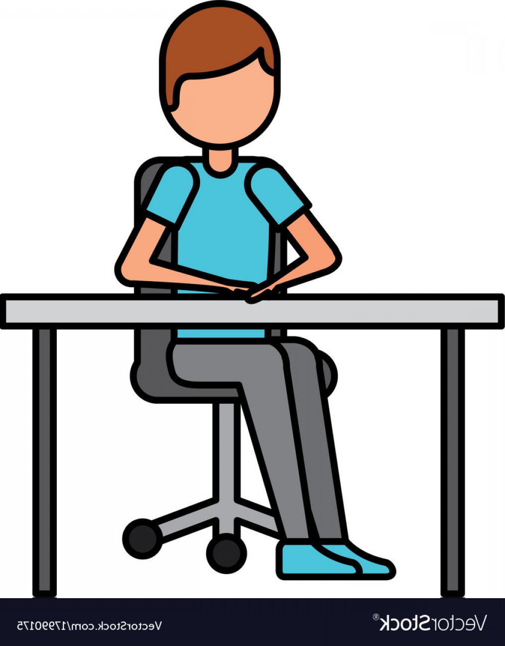 Person Sitting Vector At Vectorified Com Collection Of Person