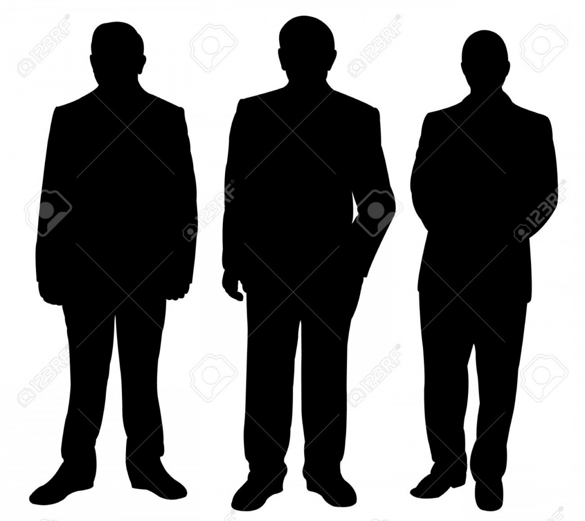 1872x1668 Photostock Vector Three Standing Man Silhouette Vector Soidergi