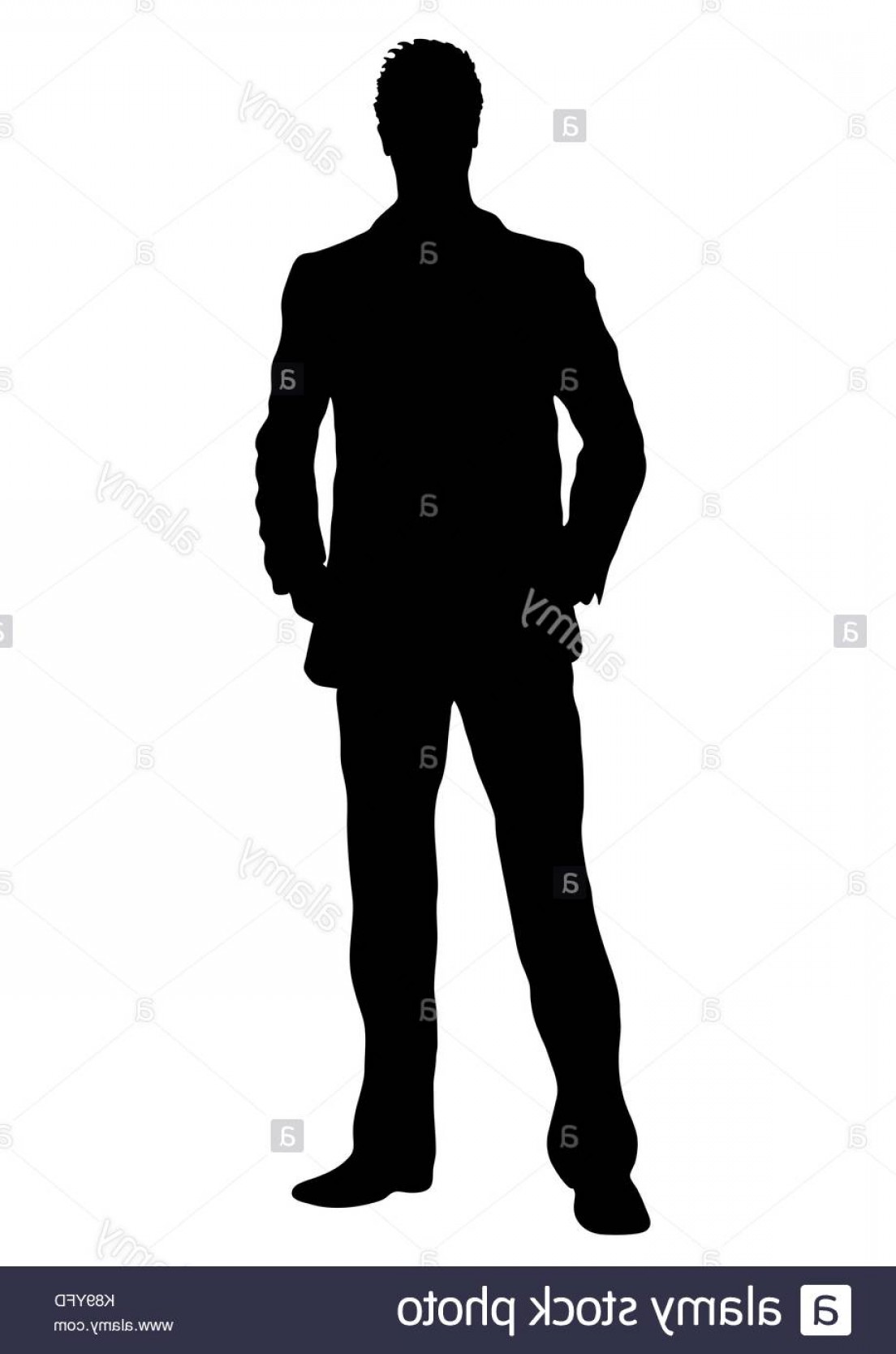 1104x1668 Stock Photo Business Man Vector Silhouette Outline Portrait Male