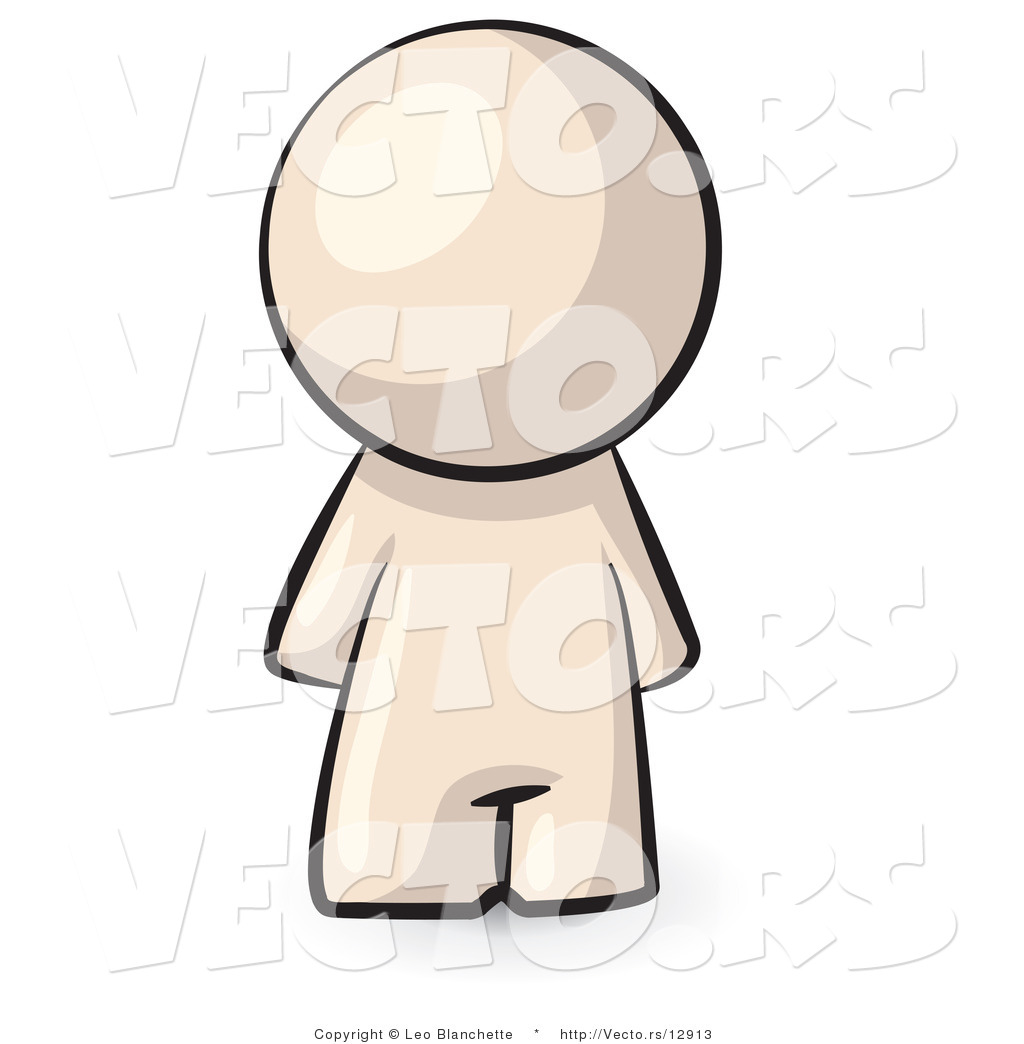 1024x1044 Vector Of Cartoon Featureless Person Standing
