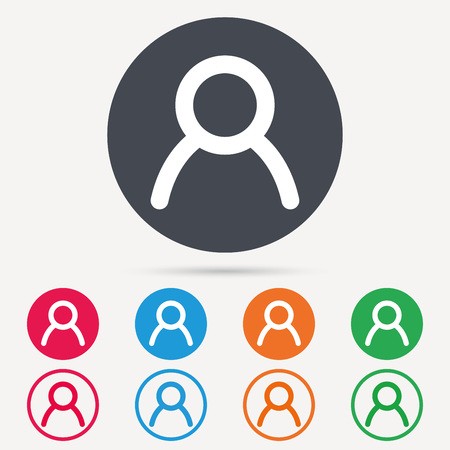 450x450 User Icon Human Person Symbol Avatar Login Sign Round Circle