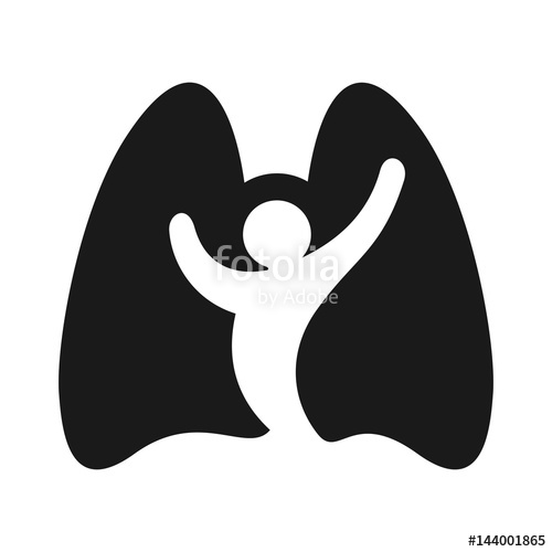 500x500 Lung Logo Vector Healthy Lung Icon Healthy Person Symbol Stock