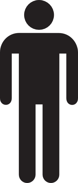 252x591 Man Figure Symbol Clip Art