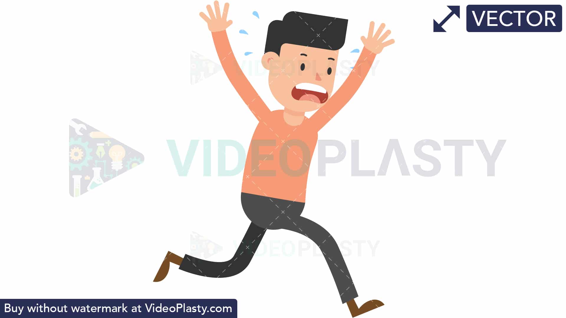 1920x1080 Man Running Scared