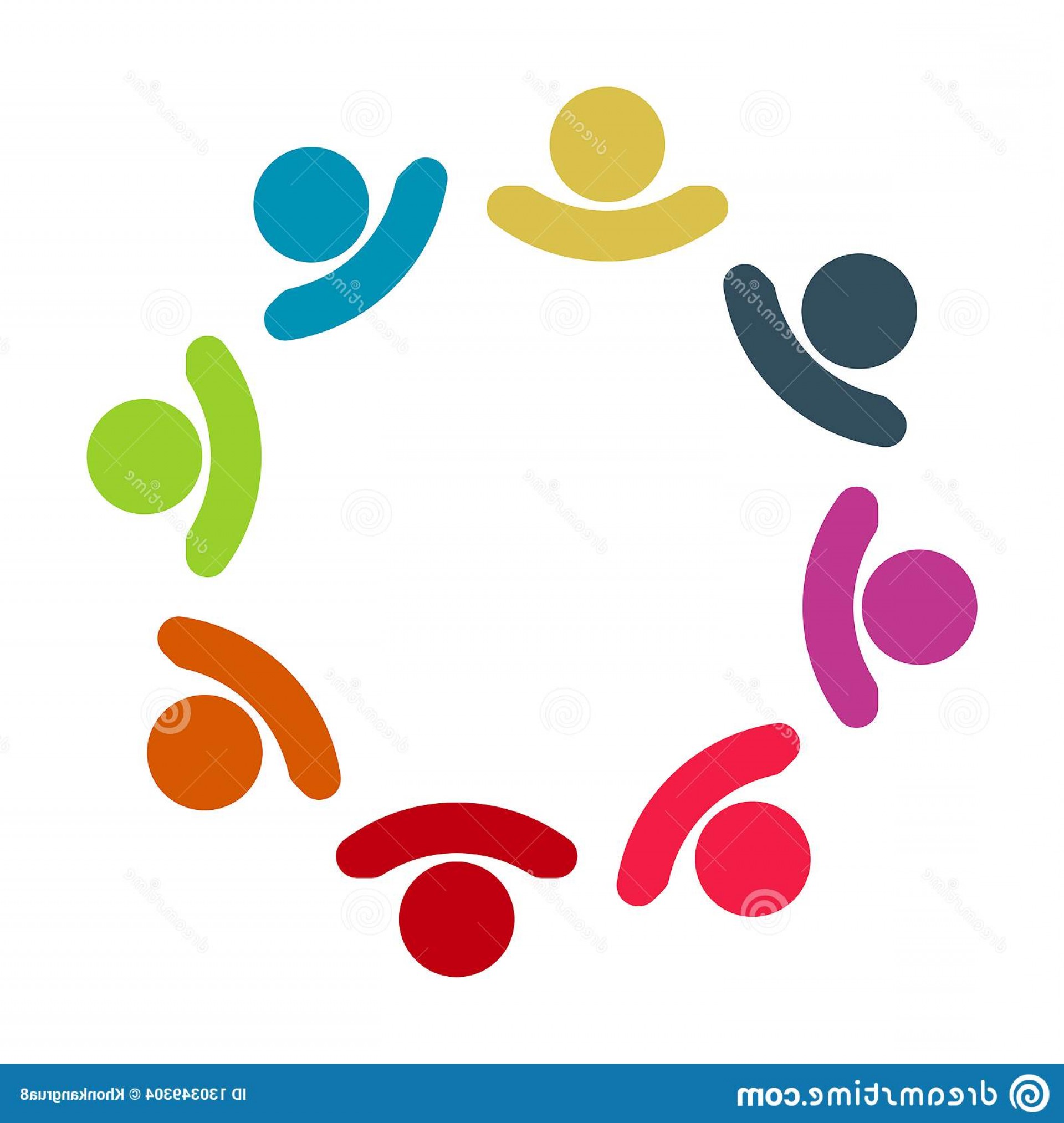 1920x2026 Graphic Group Connection Logo Eight People Circle Logo Team Work