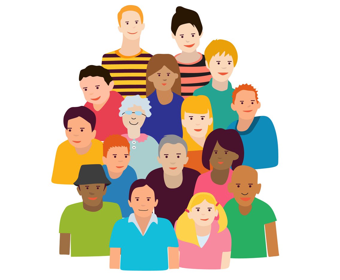 1136x936 Group Of People Vector Vector Art Graphics