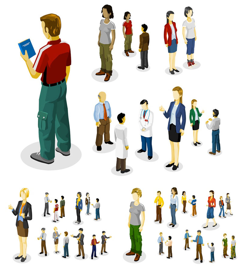 790x900 People Figures Vector Free Stock Vector Art Illustrations