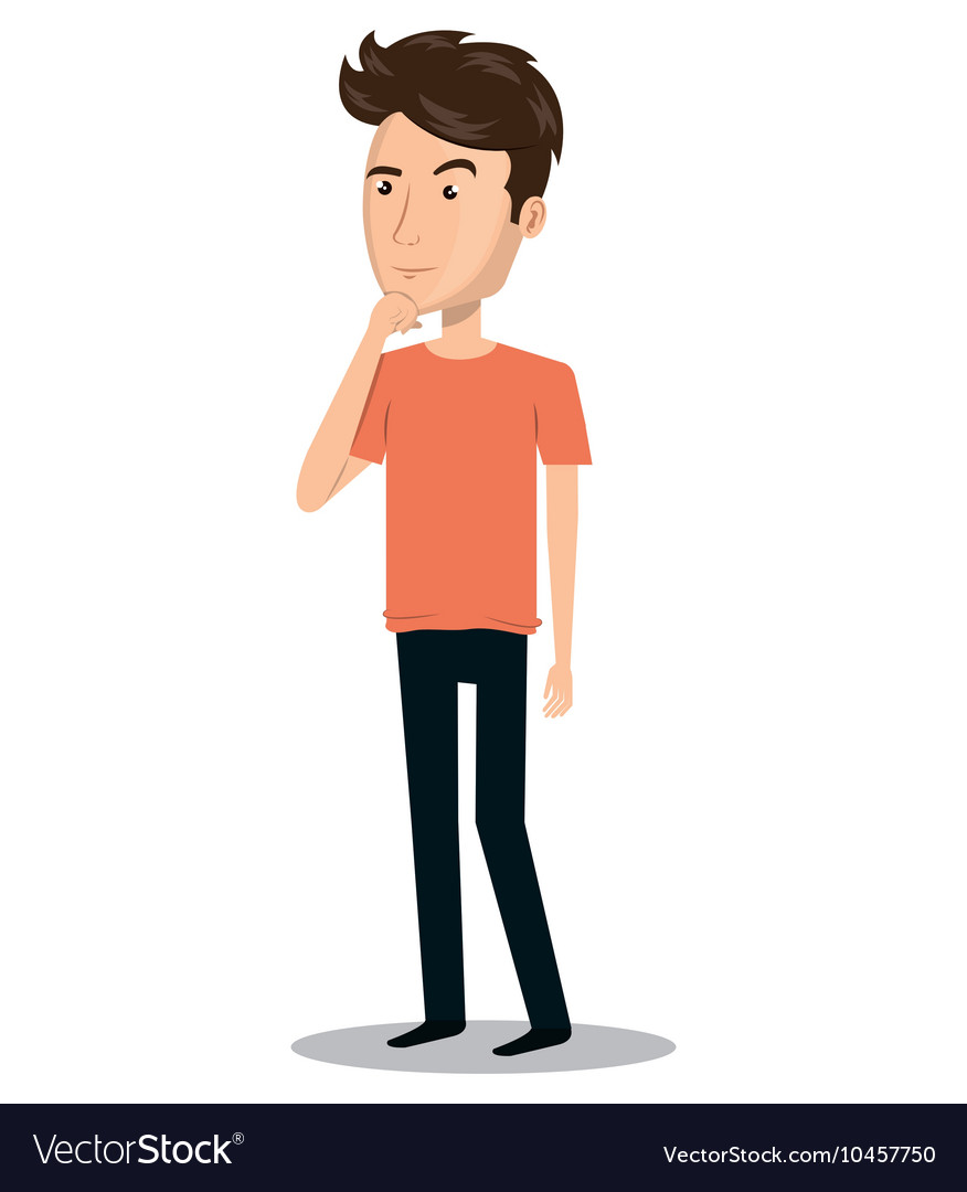 876x1080 Cartoon Person Thinking