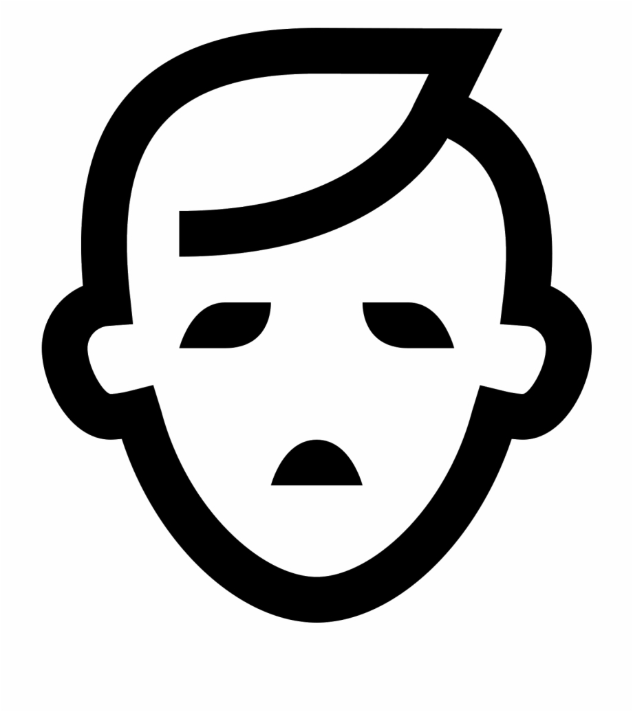 920x1036 Sad Face Vector Png