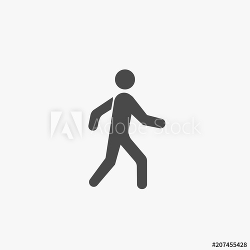 500x500 Person Walking Vector Icon Person Walking