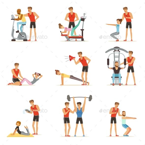 Personal Trainer Vector at Vectorified.com | Collection of Personal ...