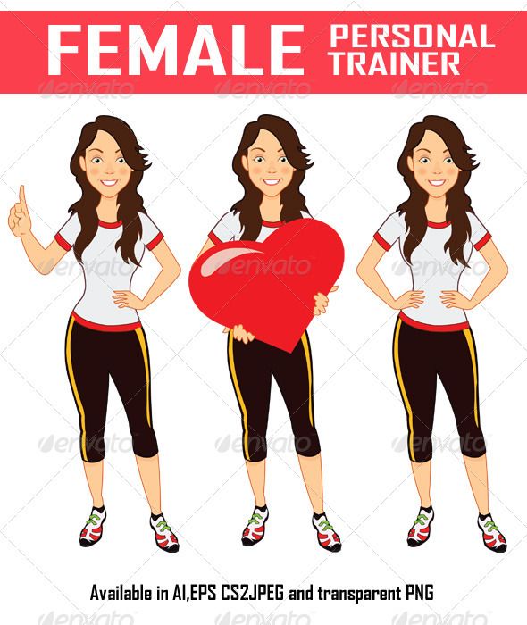 Vectors Female Personal Trainer 590x700 Vectors Female Personal Trainer