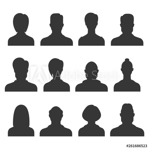 Silhouette Avatar Set Person Avatars Office Professional Profiles 500x500 Silhouette Avatar Set Person Avatars Office Professional Profiles