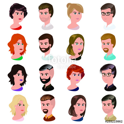 Conjunto De Vectores De Personas Stock Image And Royalty Free 500x500 Conjunto De Vectores De Personas Stock Image And Royalty Free