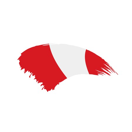 450x450 Peru Flag, Vector Illustration Royalty Free Vector Graphics