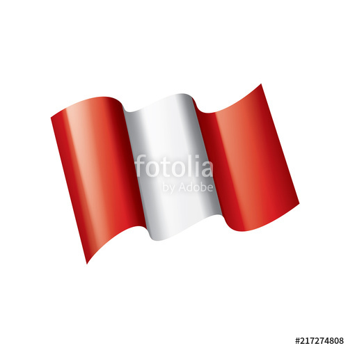 500x500 Peru Flag, Vector Illustration On A White Background Stock Image