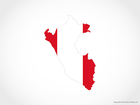 460x345 Vector Map Of Peru