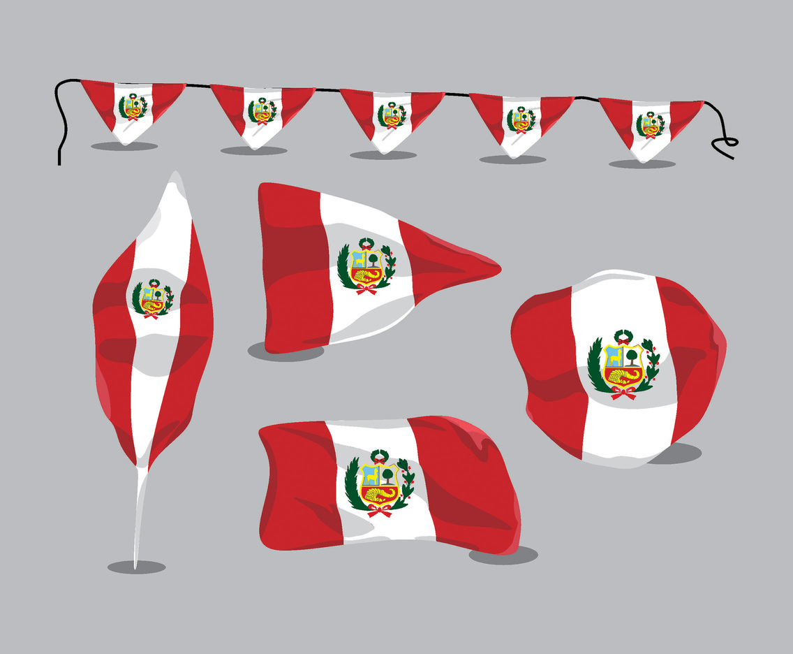 1136x936 Peru Flag Vector Set Vector Art Graphics