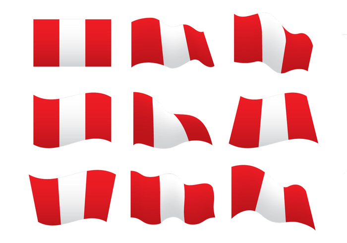 700x490 Peru Flag Vector Shapes