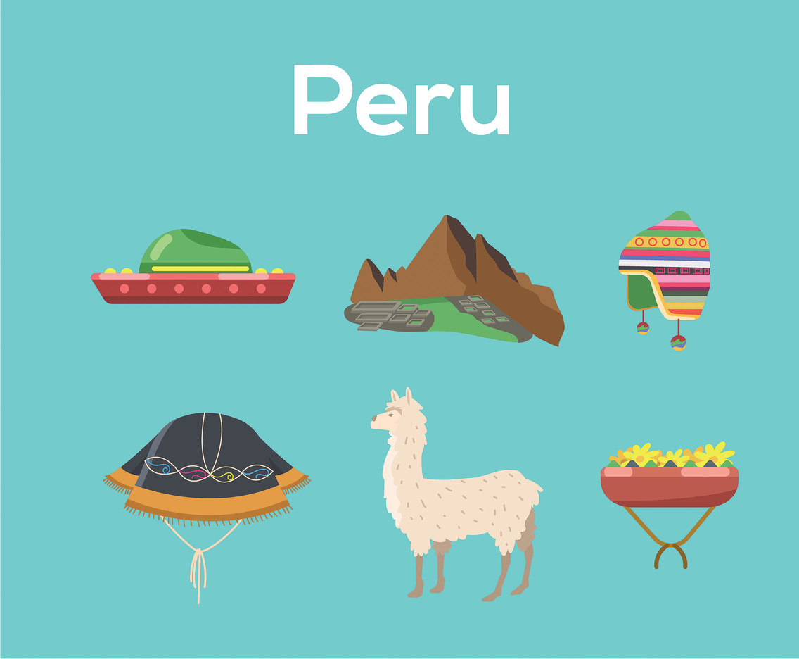 1136x936 Peru Vector Blue Background Vector Art Graphics