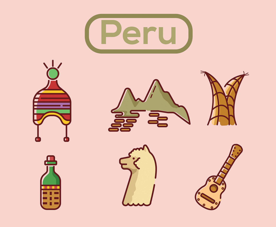 1136x936 Peru Vector Pink Background Vector Art Graphics