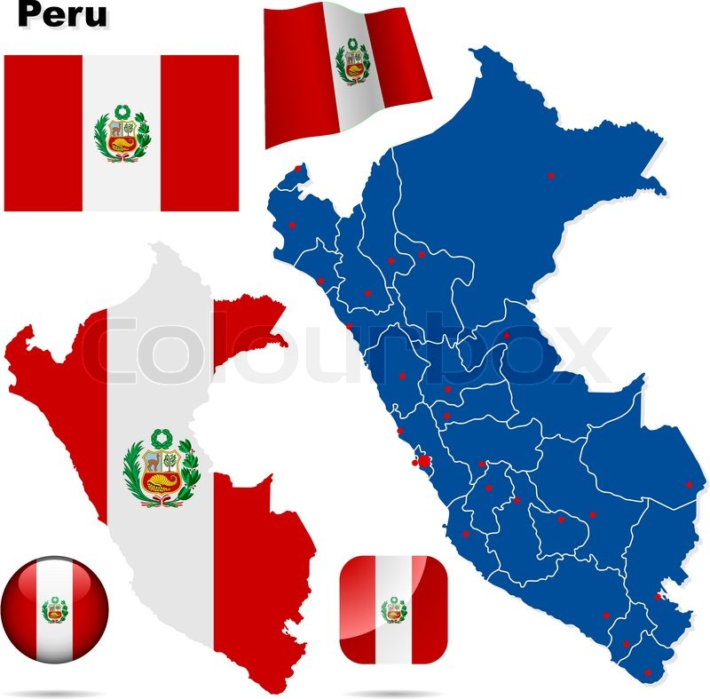 800x787 Peru Vector Set Detailed Country Stock Vector Colourbox
