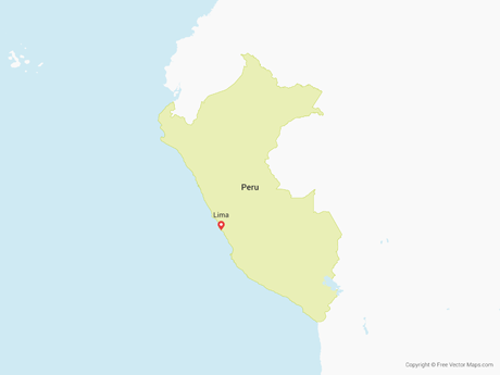 460x345 Vector Map Of Peru Free Vector Maps