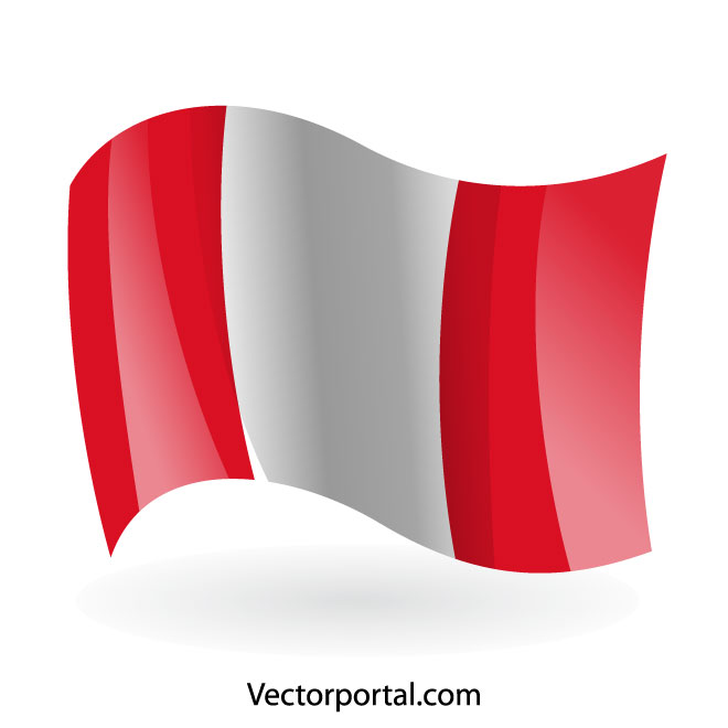660x660 Waving Flag Of Peru