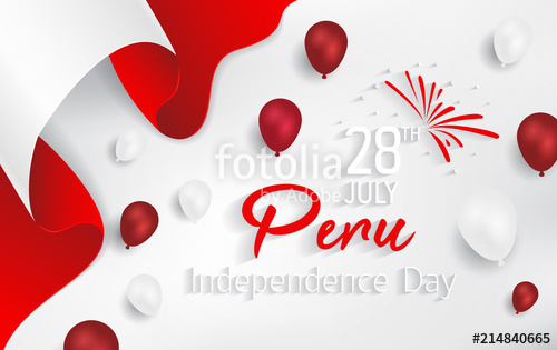 500x315 Independence Day Of Peru Vector Stock Image And Royalty Free