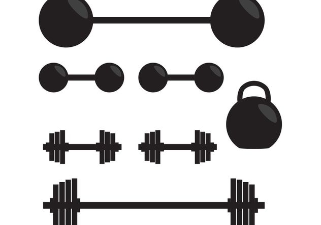 632x442 Descargar Vector Silueta De Vector De Gimnasio Pesas Gratis