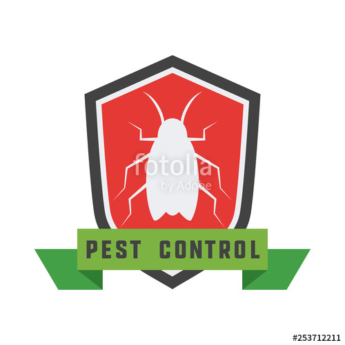 500x500 Pest Control Logo For Fumigation Business Vector Illustration