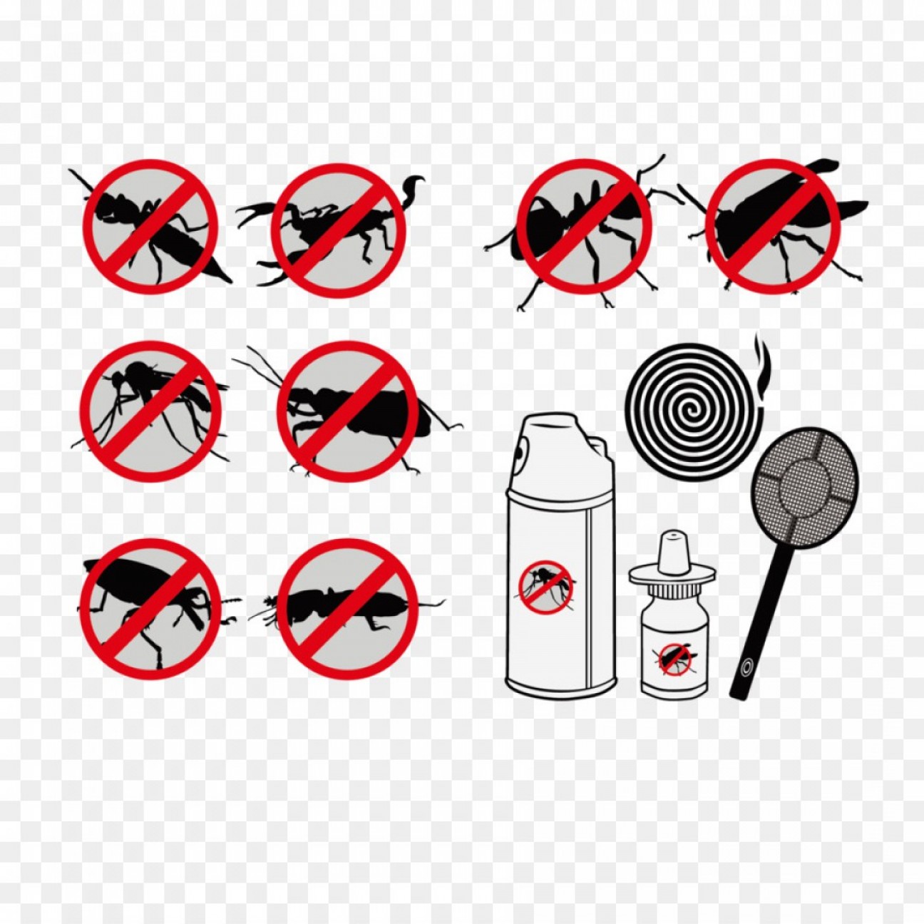 1296x1296 Png Mosquito Control Pest Control Vector Forbidden Fli Soidergi