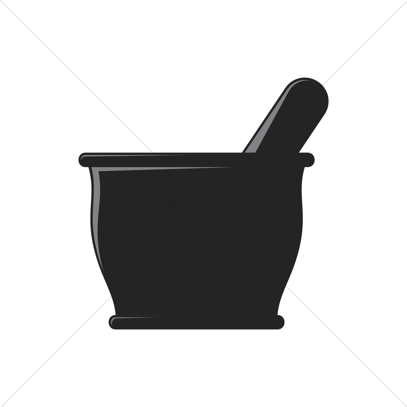 1300x1300 Free Mortar And Pestle Vector Image